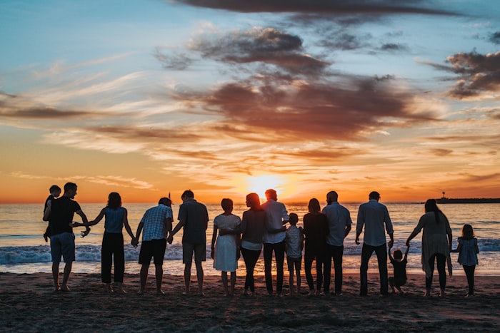 Family walking together representing life insurance protection